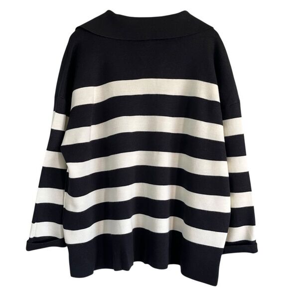 Talbots Milano Wool Striped Pullover Sweater - Picture 2 of 7